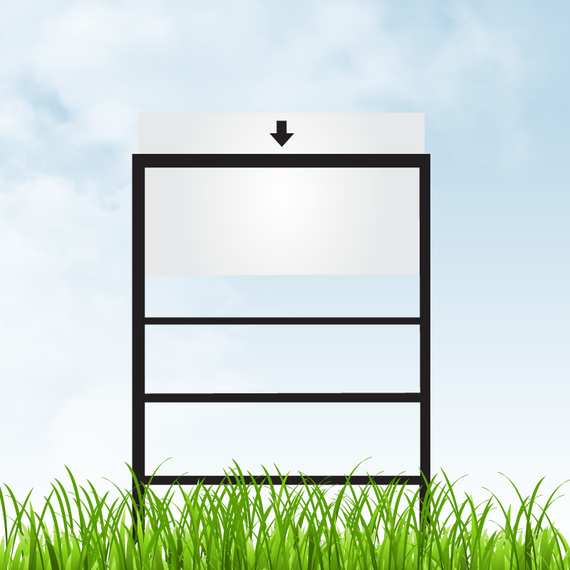 Top Loading Lawn Sign Frame